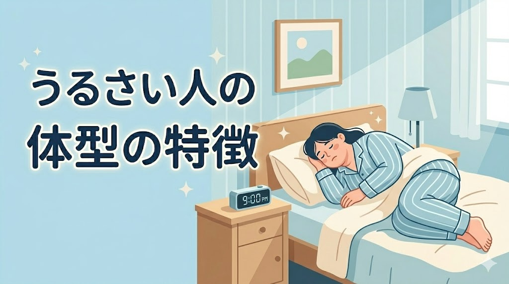 いびきがうるさい人に共通する体型・体格の特徴