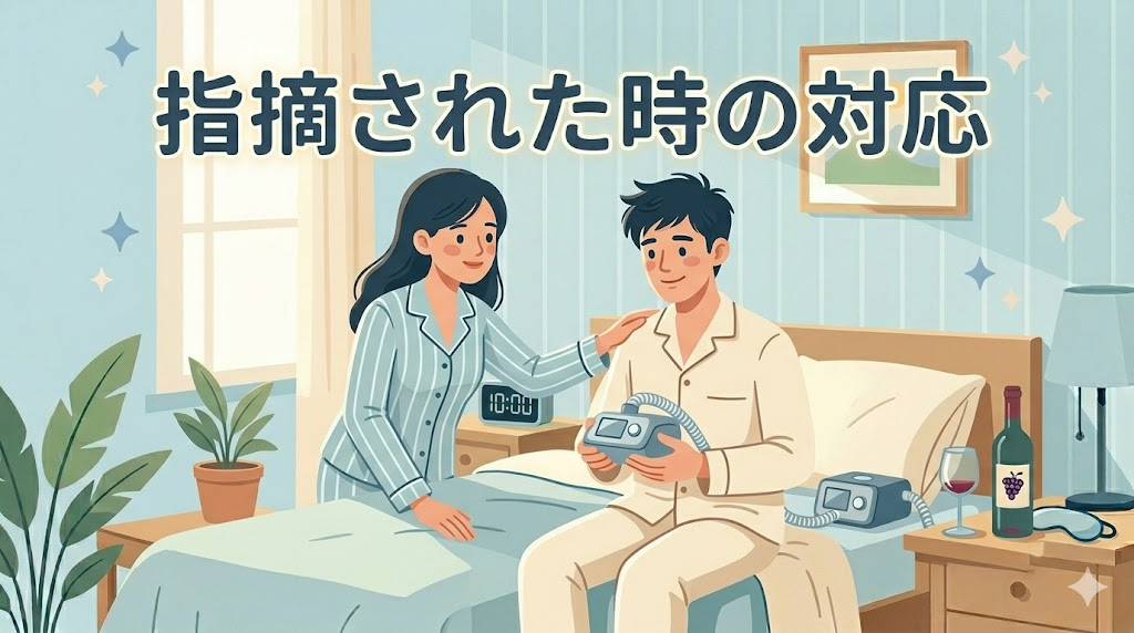 いびきを指摘された時の正しい対応