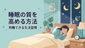 睡眠の質を高める方法15選｜熟睡できる生活習慣を徹底解説