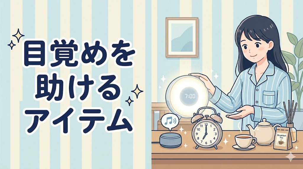 朝の目覚めをサポートするアイテム