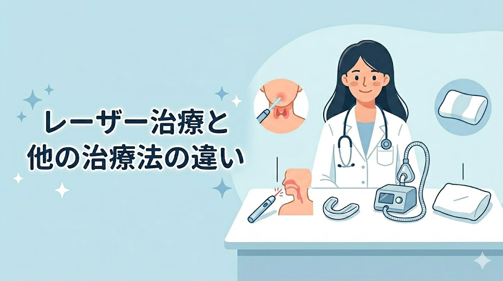 レーザー治療と他の治療法の違い