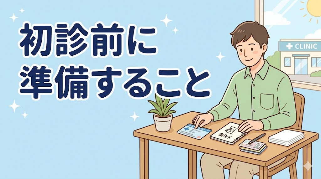 初診前に準備しておくべきこと