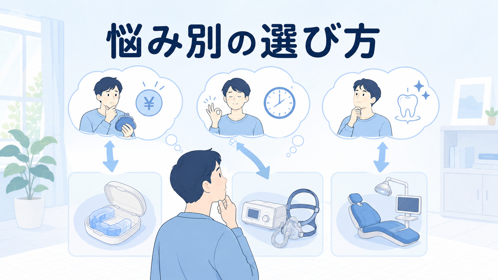 「悩み別」に見るおすすめの治療法