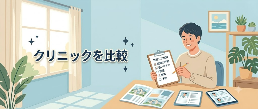 クリニックを比較して選ぶ