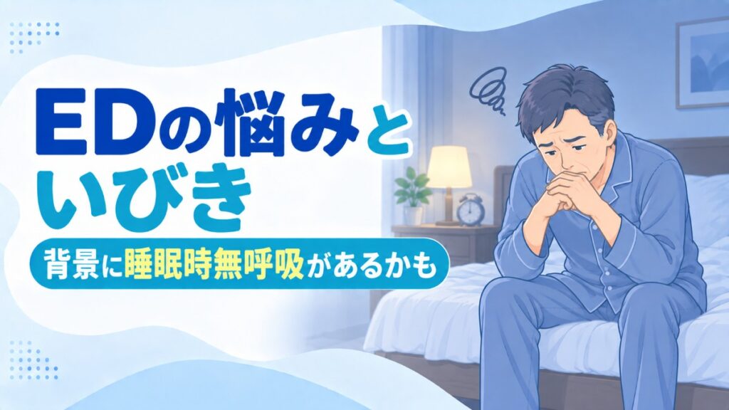 EDの悩みと睡眠時無呼吸