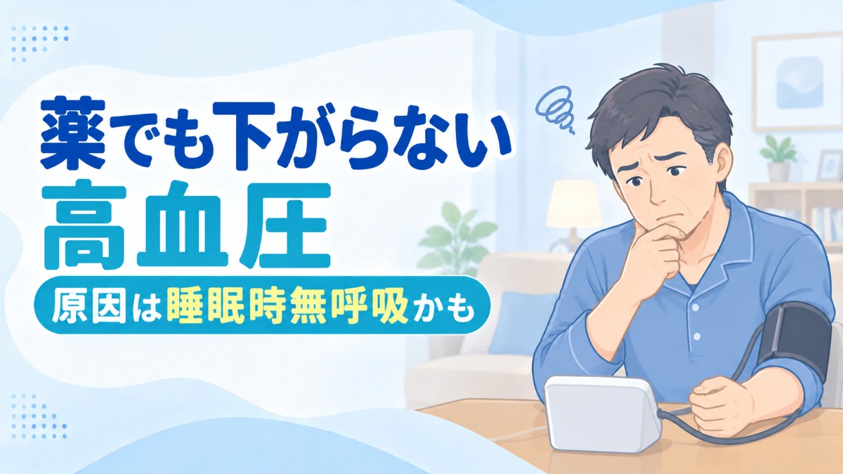 薬でも下がらない高血圧と睡眠時無呼吸