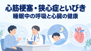 心筋梗塞・狭心症といびきの関係｜睡眠時無呼吸を確認する理由