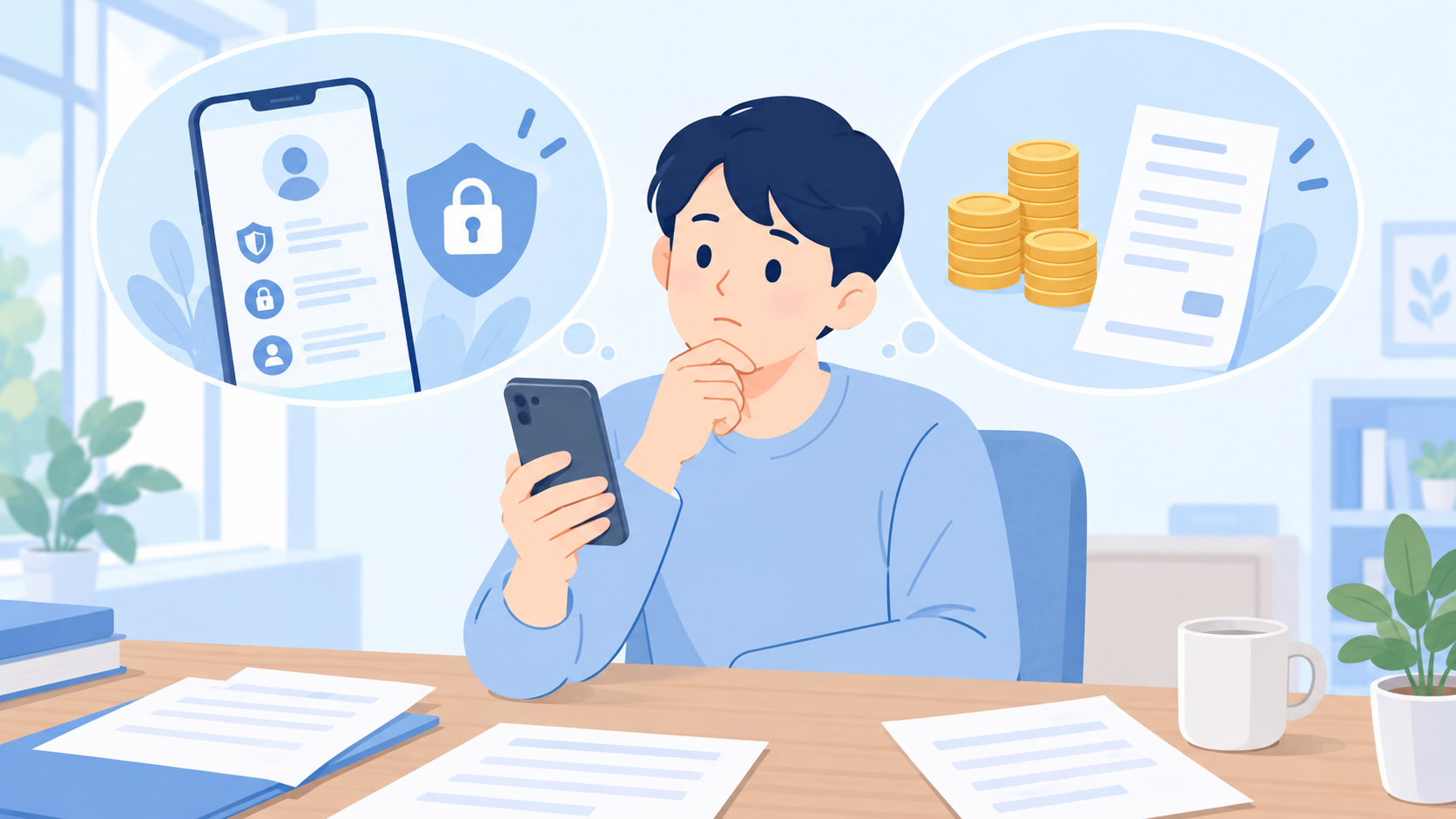 録音アプリを選ぶ前に、機能・料金・データを確認するのイラスト