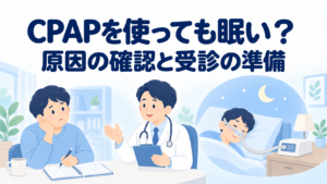いびき・睡眠時無呼吸でCPAPを使っても眠い｜残る眠気を相談するポイント