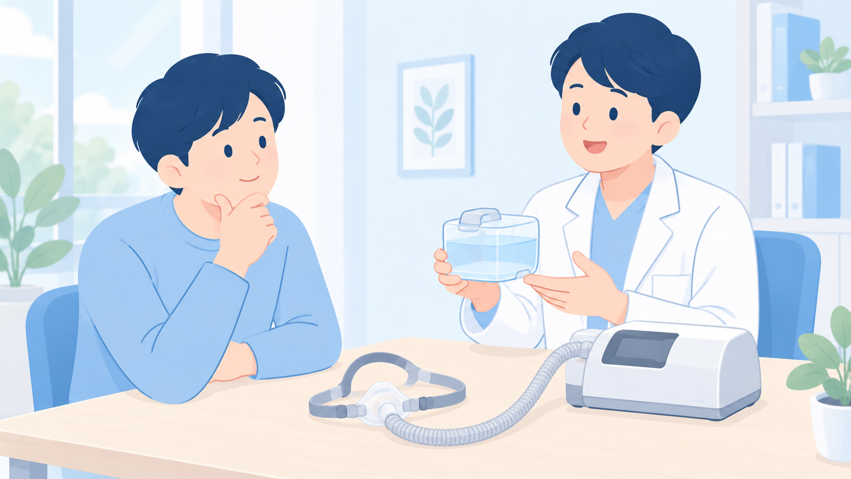 加湿と結露は、使っている機器に合う方法を相談するのイラスト