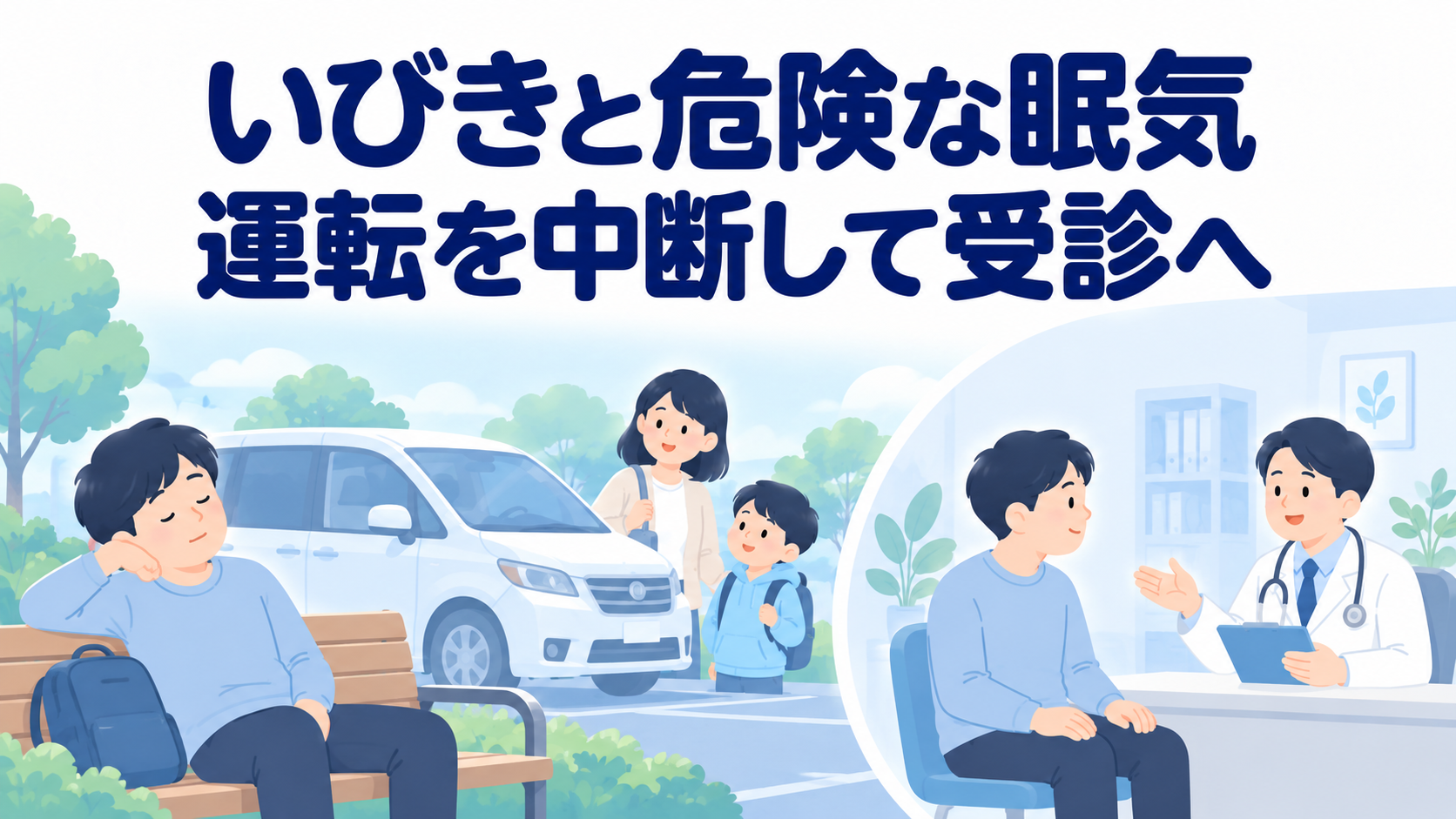 運転中・仕事中に眠い…いびき・睡眠時無呼吸と安全確保、受診の目安