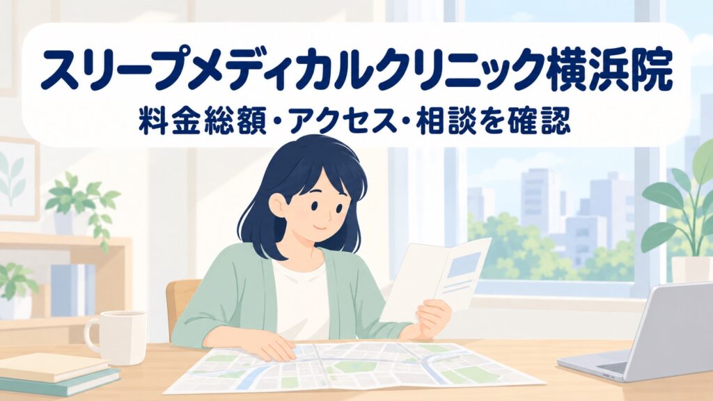 スリープメディカルクリニック横浜院の口コミ・評判｜料金総額・西口アクセス・無料相談