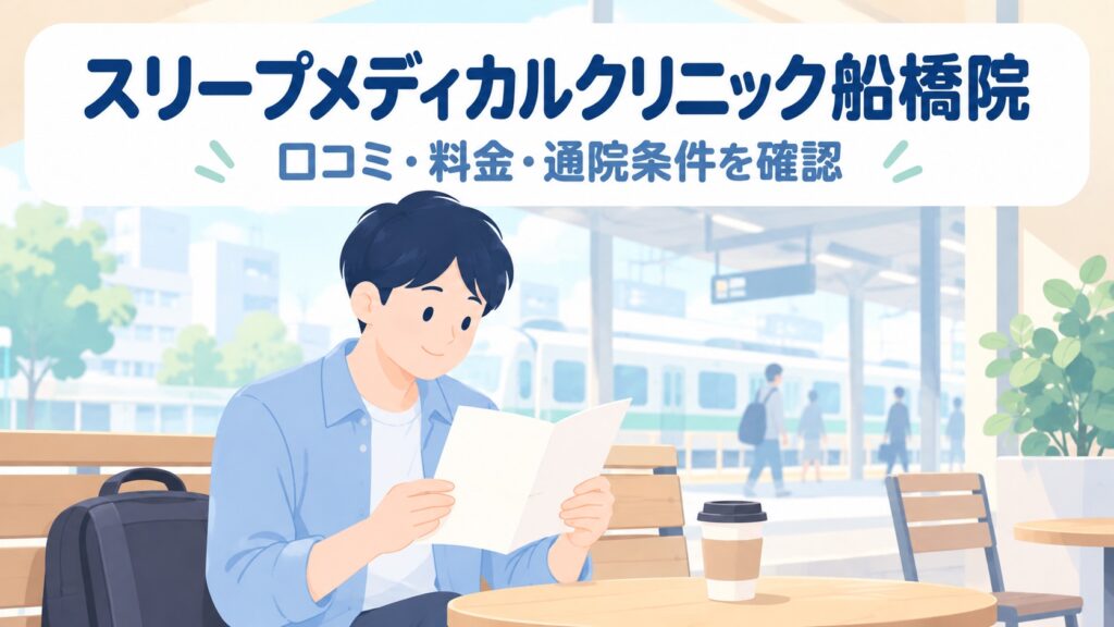 スリープメディカルクリニック船橋院の口コミ・レビュー｜良い評判・気になる点と料金