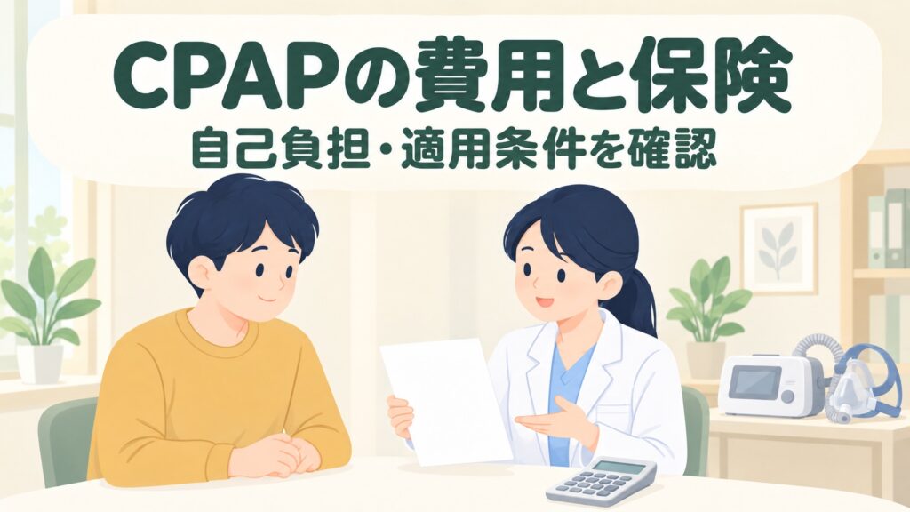 CPAPの費用は月いくら？保険適用の条件【2026年6月改定】と自己負担を解説