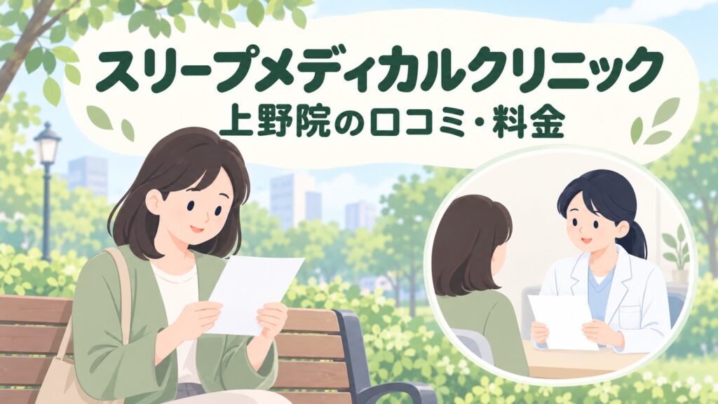 スリープメディカルクリニック上野院の口コミ・評判は？効果・料金・予約を徹底調査【2026年】