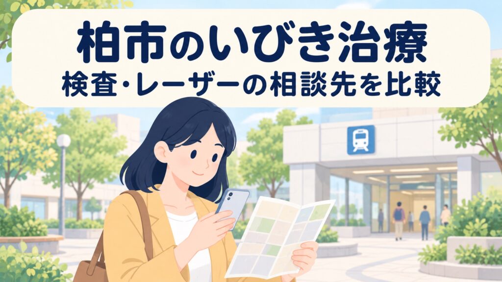 柏市のいびき治療｜検査・レーザーの相談先を通院条件で比較