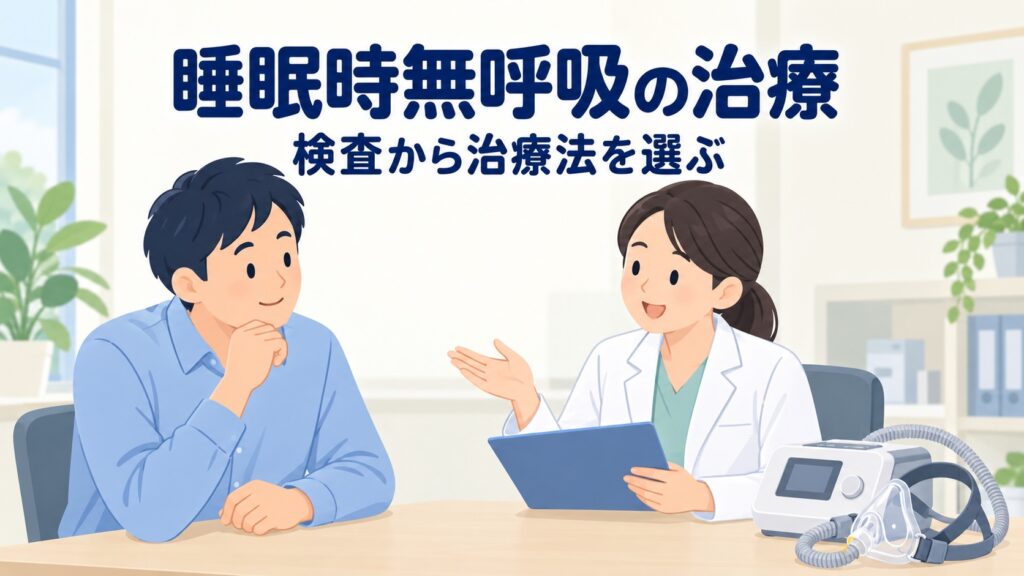 睡眠時無呼吸症候群を治療する方法とは？症状改善の鍵を解説