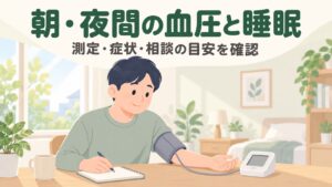 朝の血圧が高い・夜になっても下がらない…その夜間高血圧、睡眠時無呼吸かも【2026年】