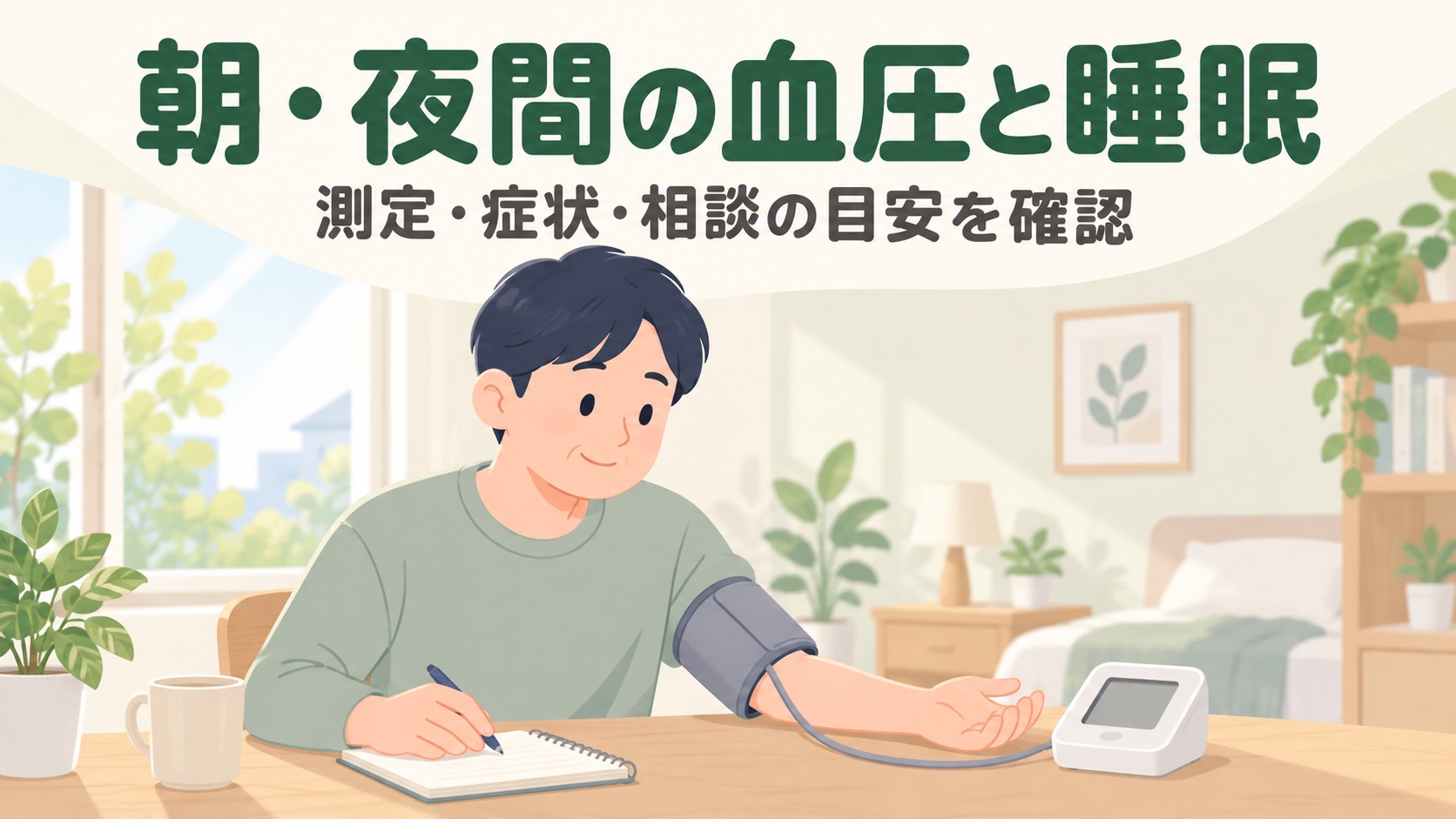 朝の血圧が高い・夜になっても下がらない…その夜間高血圧、睡眠時無呼吸かも【2026年】