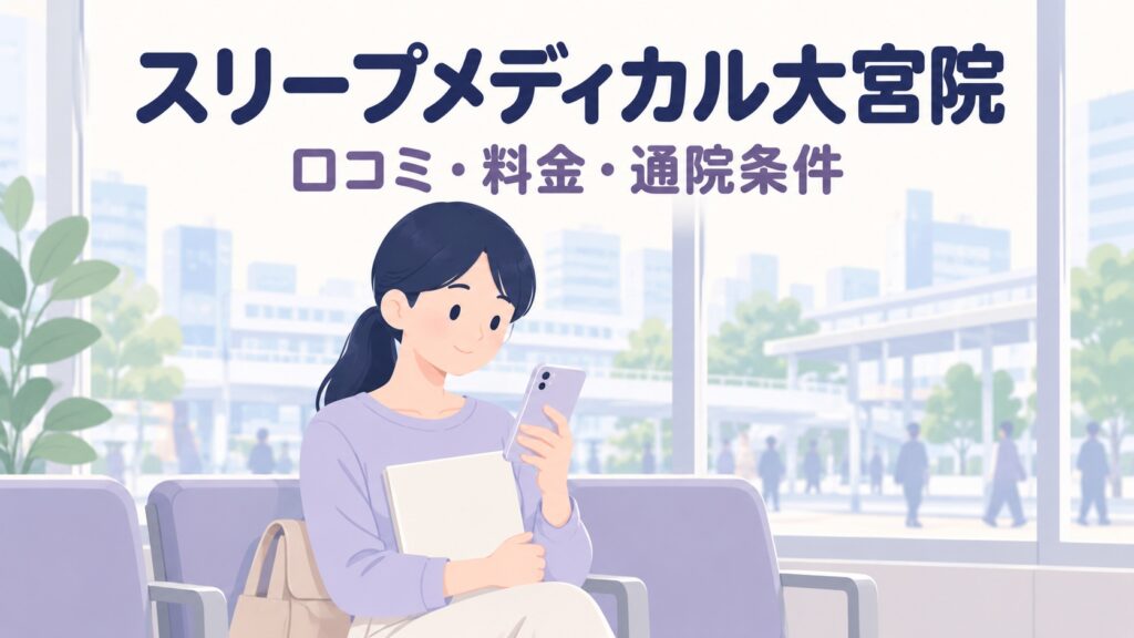 スリープメディカルクリニック大宮院の口コミは？料金・アクセス・予約方法【2026年】