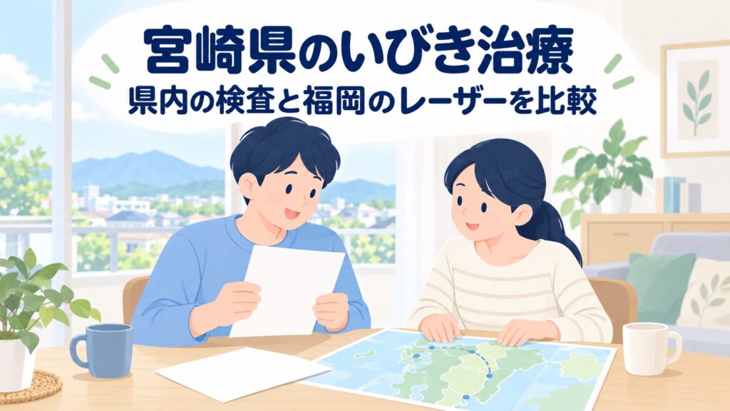 宮崎県のいびき治療・検査の相談先｜県内3院と福岡のレーザー3院