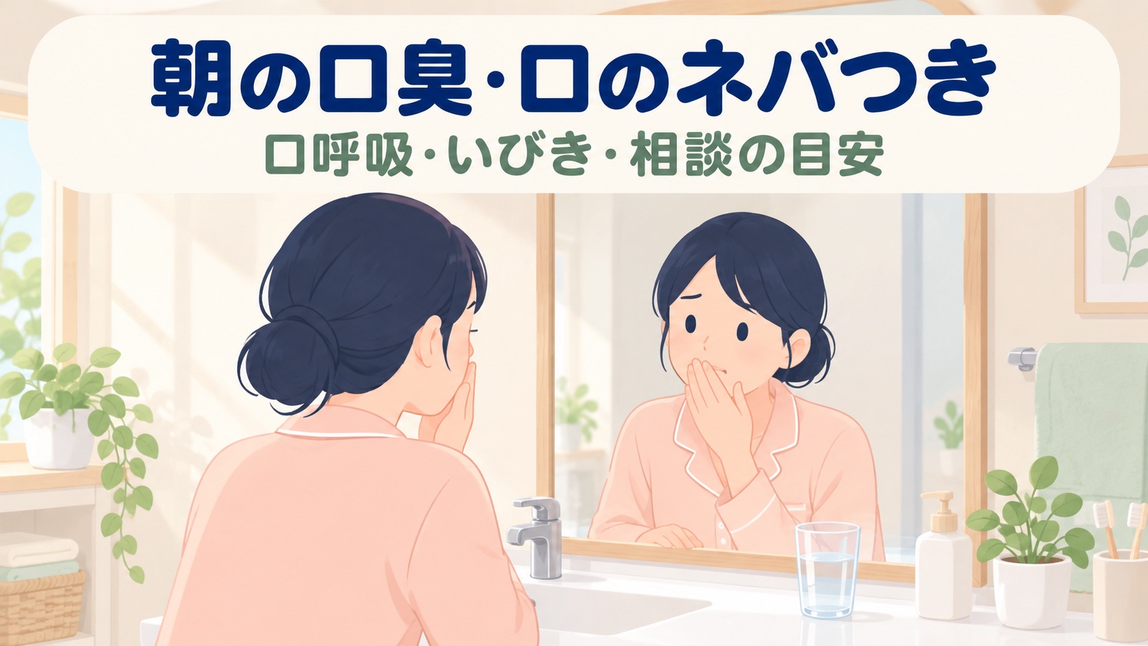 朝の口臭・口のネバつきが気になる…その原因、口呼吸・睡眠時無呼吸かも【2026年】