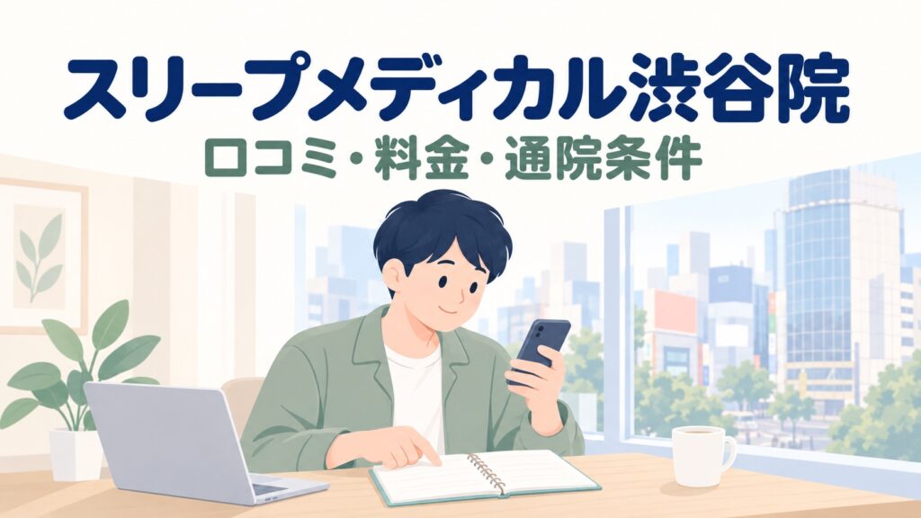 スリープメディカルクリニック渋谷院の口コミは？料金・アクセス・予約方法【2026年】