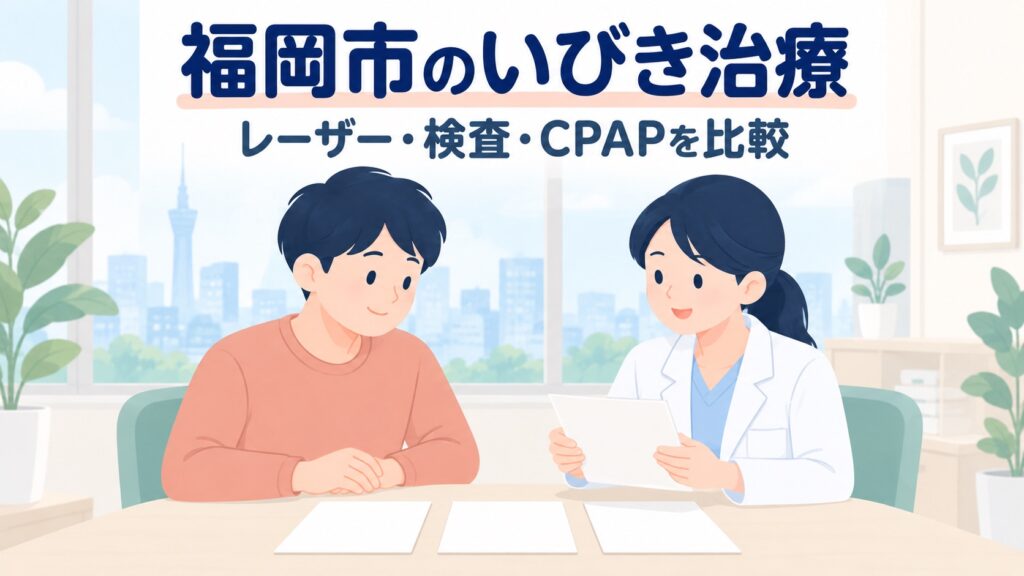 福岡市のいびき治療クリニック6院｜レーザー・検査・CPAPを比較【2026年】