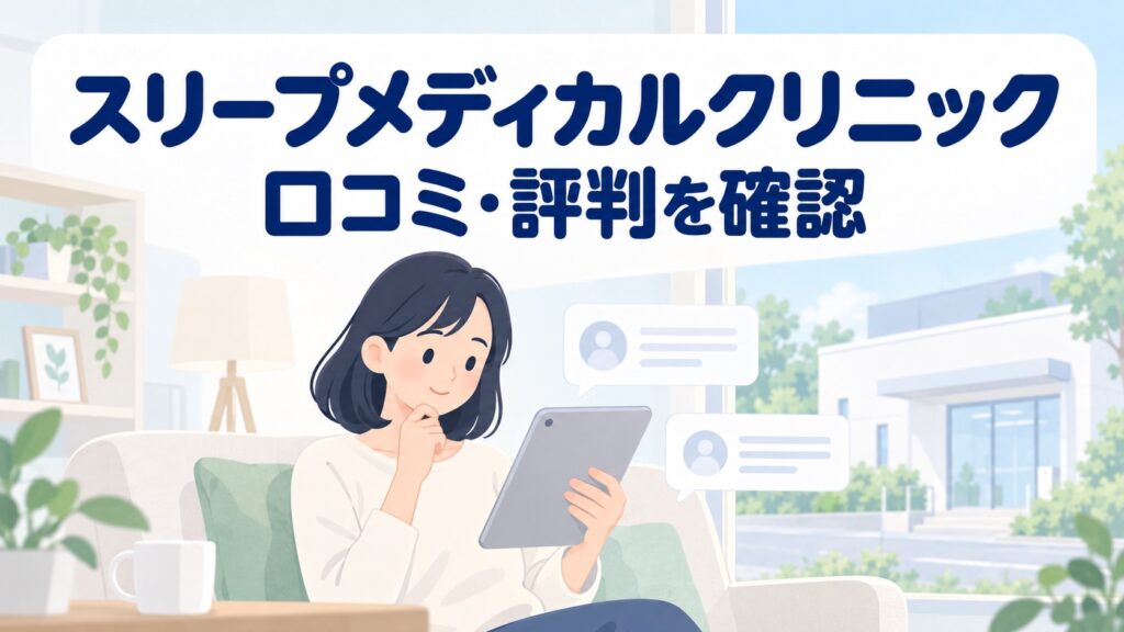 スリープメディカルクリニックの口コミ・評判｜料金・効果・全12拠点を調査【2026年】