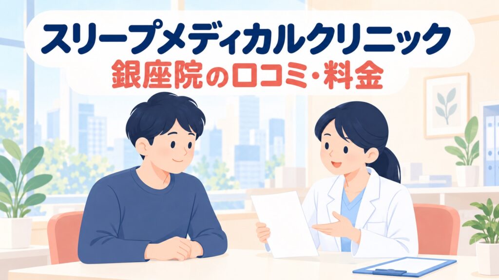 スリープメディカルクリニック銀座院の口コミ・評判は？効果・料金・予約を徹底調査【2026年】