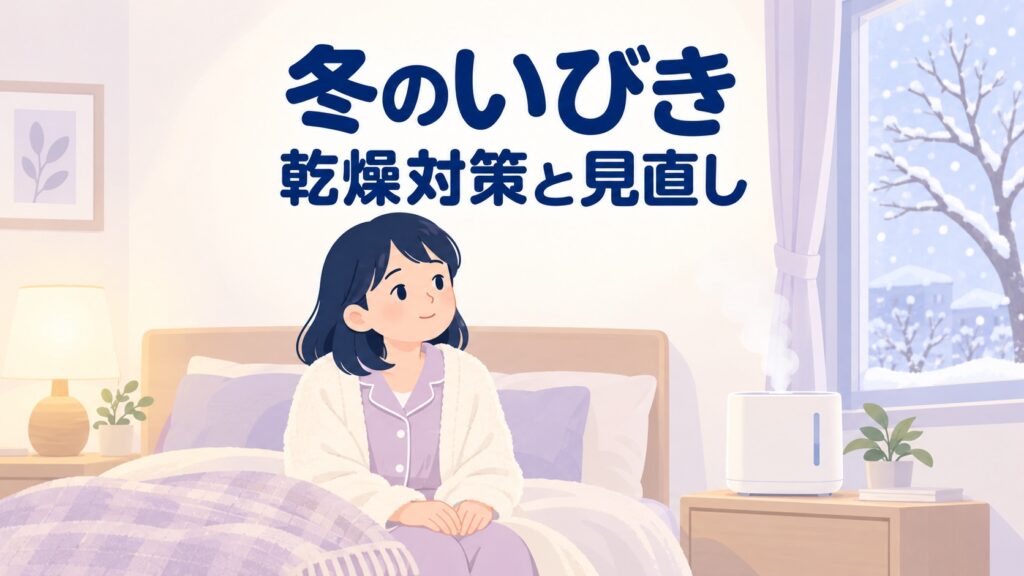 冬になるといびきがひどくなる理由｜暖房の乾燥対策6つで静かな夜を取り戻す【2026年】