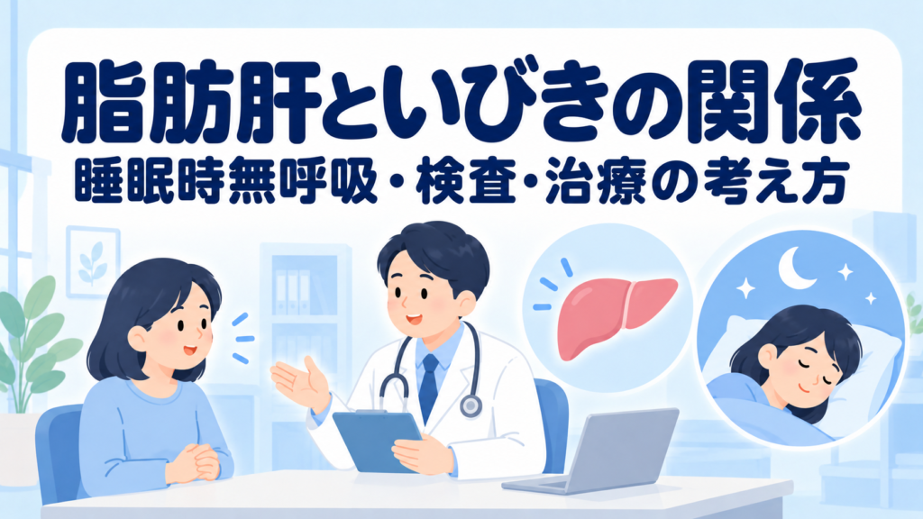 脂肪肝といびき・睡眠時無呼吸の関係｜分かっていることと治療の限界