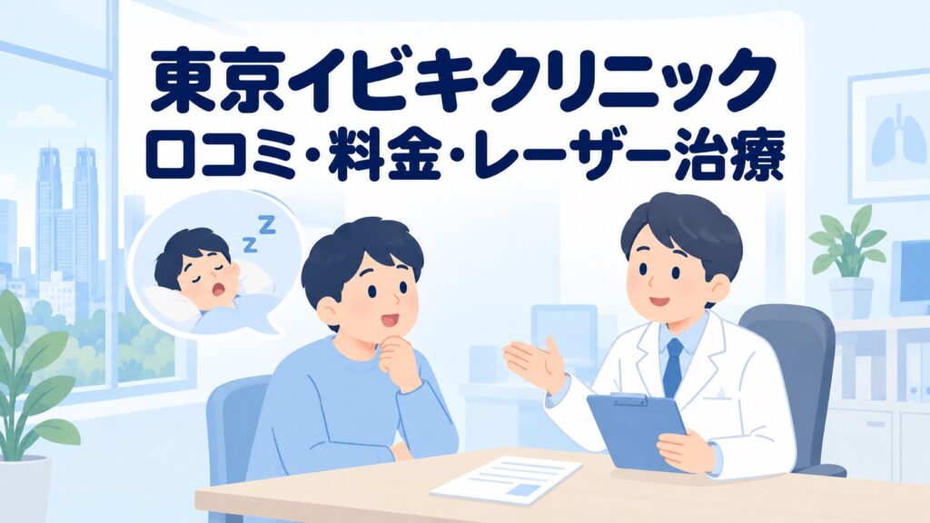 東京イビキクリニックの口コミ・評判は？料金・レーザー治療・アクセスを徹底調査【2026年】