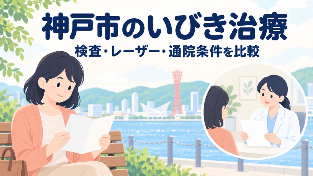 神戸市のいびき治療｜検査・レーザーの相談先を通院条件で比較