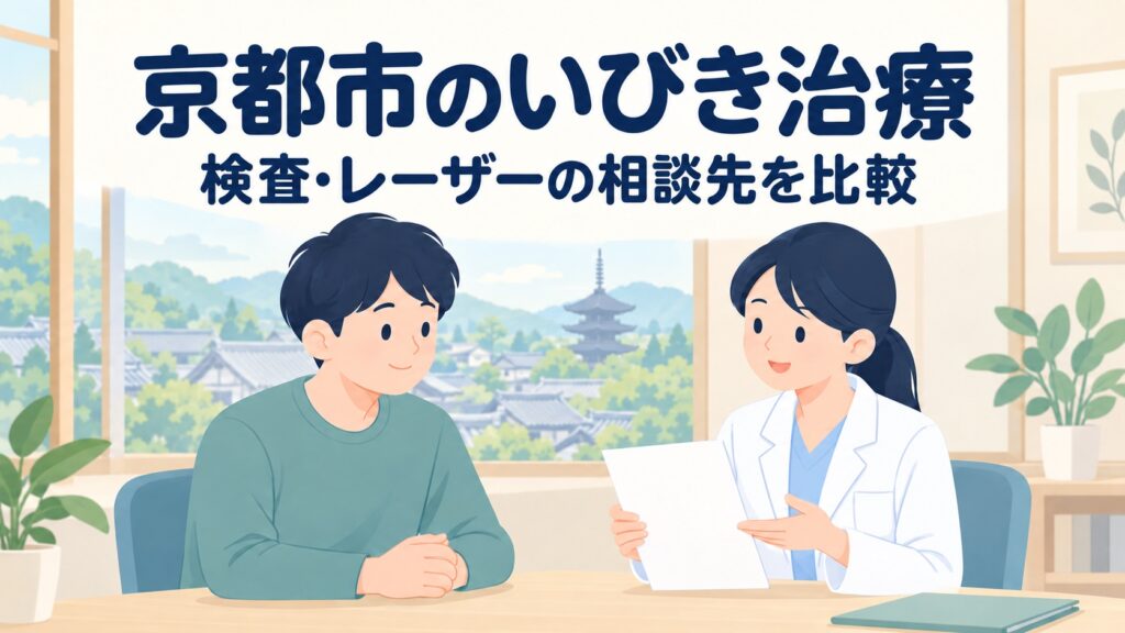 京都市のいびき治療｜検査・レーザーの相談先を通院条件で比較